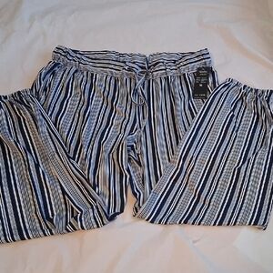 Robert Louis trousers, navy blue/white, size XL